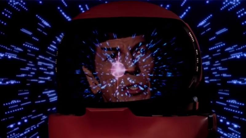 Spock goes on a trippy journey into the belly of V’Ger.